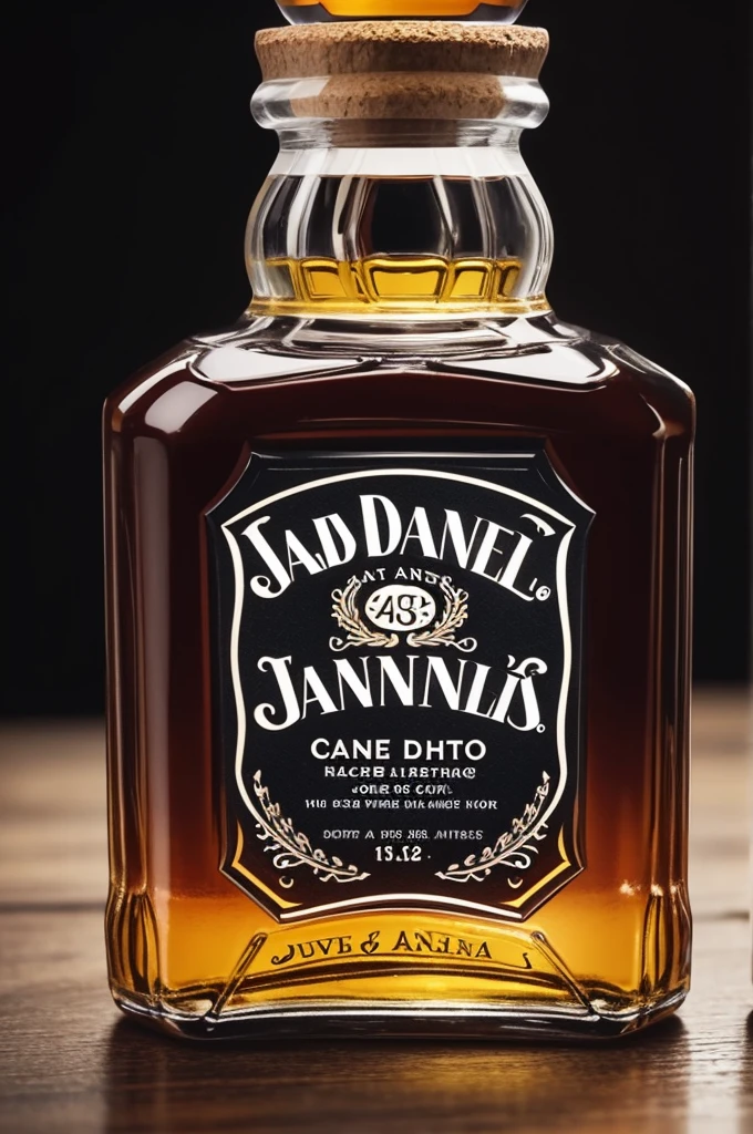 A bottle of Jack Daniels with a label using the LGBTQIA flag+