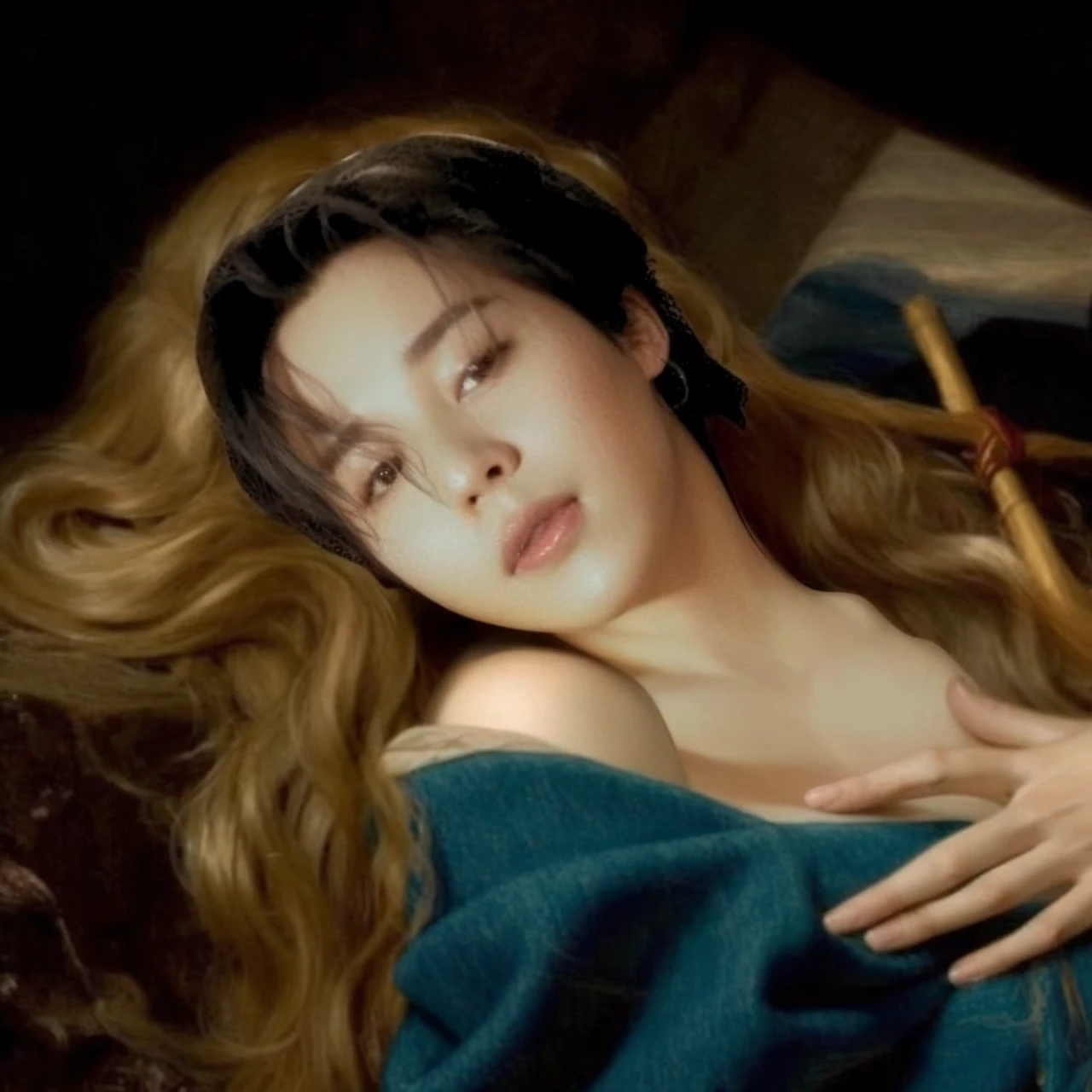 jimin, park jimin, jimin park, blond hair, straight long hair, jimin with blond hair