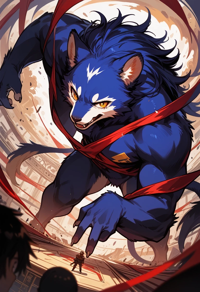 Social Games, Unit Illustration, Fighting Pose, Fantasy, One boy, alone, Furry, kemono, Fine fur, whole body,Naked,Naked,Completely naked,Furry,kemono,Little Boy,Small ,youngest son,cute,timid character,Frightened expression,Frightened and crying,