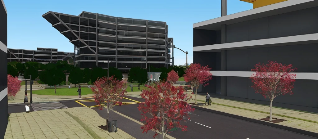 Ultrarealistic urban park