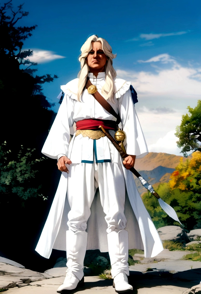 Anime character who is a Wizard from an ancient era