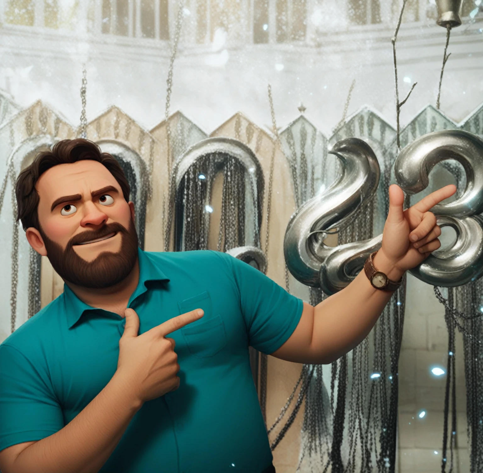 a man disney pixar style, high qualiy, best qualityer