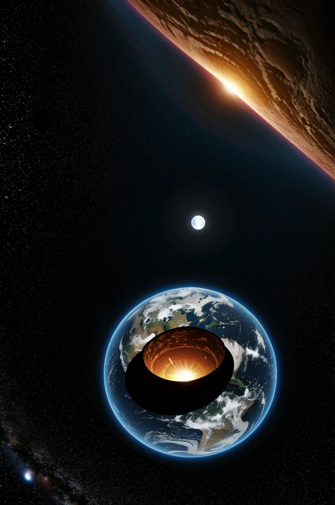 What would it be like if the earth was buried in a black hole?