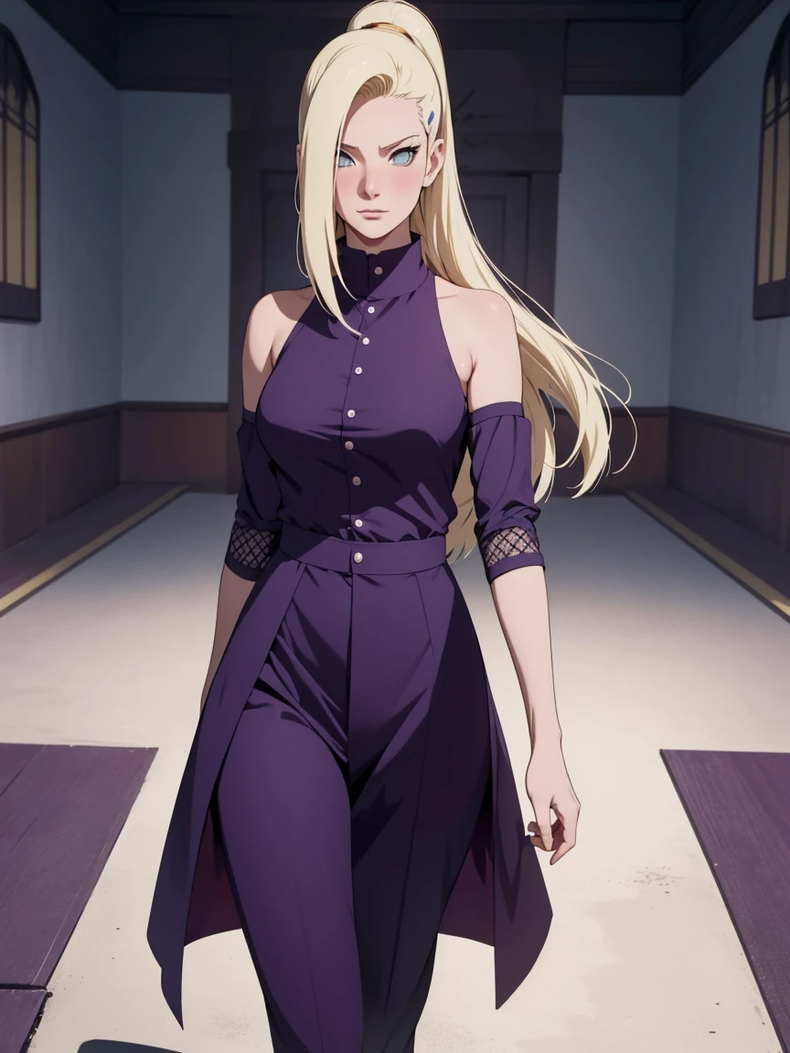 {-error_off_Anatomi:1.0} anime styling, Obra off arte, absurderes, Yamanaka Ino\(naruto\), 1 girl alone, Woman, perfect composition, offtalhado lips, beautiful face, Body Proportion, blush, hair long blonde, blue colored eyes, purple blouse, purple pants, soft gauze, super realistico, offtalhado, sessão off fotos, Realistic faces and bodies, Obra off arte, melhor qualidaoff, Best illustration, hiper offtalhado, 1 Woman, standing alone, glamorous, blushful, trunk, fighting, about nature, Look at the view, poses dimânicas,