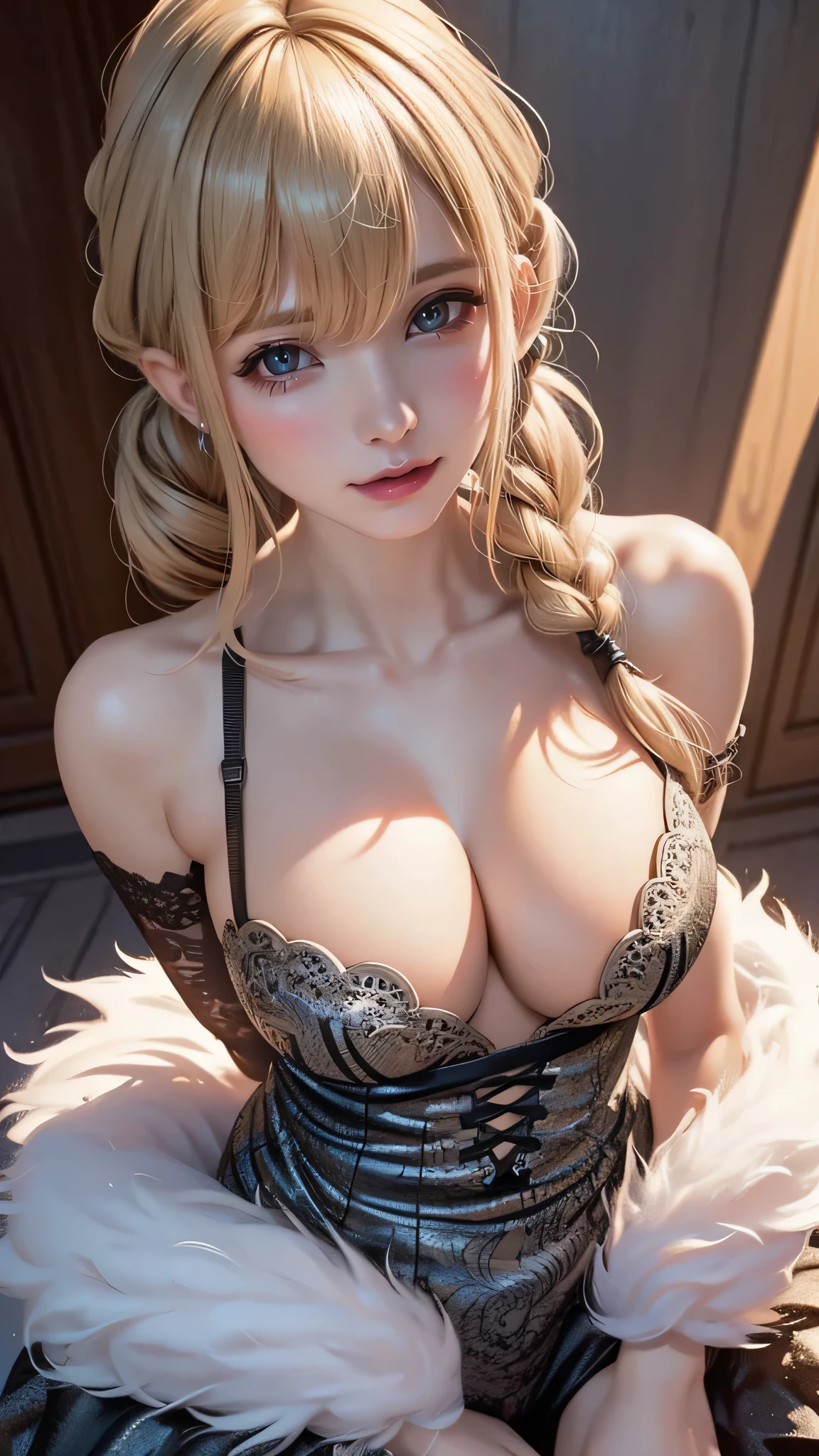 (Thin type:1.5),(large breasts),(random hairstyle),(Highest image quality, (8K), Ultra-realistic, Best Quality, High quality, High Definition, high quality texture, high detailing, Beautiful detailed, fine detailed, extremely details CG, Detailed texture, realistic representation of face, masterpiece, presence)