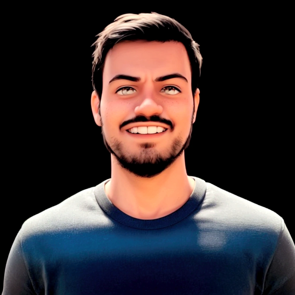 create this image in cartoon format, and make him a programmer, hacker.