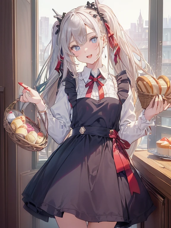(perky chest:1.2), (pointed chest:1.2),(((Black Tunic:1.3))),(((cakes and bread in the basket),Cute and beautiful girl,Cute round face,Cute smile,with blush cheeks,Red Lip,a girl 22 years old, nsfw:1.2, beautiful body:1.3), shinny skin, BREAK, ((alice in the wonderland:1.3, cute, kawaii, lovely, funny, a girl falling down from sky:1.3, girl flying in sky:1.2, girl floating in air:1.3, rolling upskirt by wind:1.5, (with sparkling eyes and a contagious smile),open mouth, Looking at Viewer, surprised, putting hands on crotch over the skirts:1.35)), BREAK, ((floating things as follows:1.3, PlayingCards, Trump, tea cup, tea pot, tea spoons, pocket watch:1.3, lip sticks, candies:1.2, cookies, jam bottles, classical door_keys)), ((long purply_Blue dress :1.5, wearing long flaired skirt:1.3, the skirt is blowing:1.3, cute White Apron, black stockingedium long platinum-blonde hair:1.2, twin tail hair:1.6, tied hair with a large ribbon), (Blue eyes, bright pupils with highlights, detailed eyes), (lying down on your back:0.7, spreading legs with rising up straight:0.7), sexy posture, fantastic colorful art, (fantasy art:1.2, wondered images), ((correct anatomy:1.5, perfect anatomy:1.3, correct hand, small foot:1.2)), 