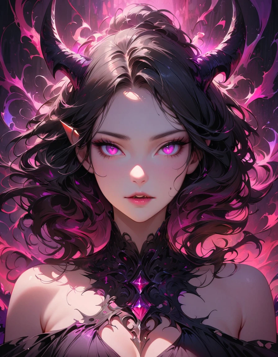 detailed textures, high quality, high resolution, high accuracy, Realism, color correction, correct lighting settings, harmonious composition.cute anime girl demon with big wings,1 girl,detailed face,beautiful detailed eyes,beautiful detailed lips,чcutвычайно детализированный скин,long eyelashes,horns,bat-like wings,detailed feathers,dark fantasy,digital painting,conceptual art,dramatic lighting,cinematic,bright colors,very detailed,8 K,masterpiece, ПЕРЕРЫВ masterpiece, high_cut, Beautiful face, Tyndall effect, photo realistic, (high detailed skin:1.2), 8 K uhd, high quality, high cutolution, 4K, 8 K, hips