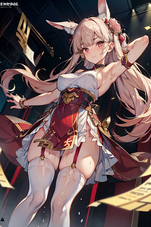 ((18yo)), (chubbily:1.2), light brown hair, standing one leg, rise another leg, rounded face, hide arms, shirtless, (thigh:1.2), no bra, on the stage, (look at viewer:1), upper body, (smile:1.2), (micro mini panties:1.3), (from below:1.4), (white panties:1.3), (raise one leg 180 degrees:1.3), (standing on another leg:1.3),All breasts out ,No Cloth ,No underwear ,Very Tall ,Oily skin ,Huge erect breasts ,Raised crotch ,Huge breasts ,Red lips ,Tsurime ,Bangs ,Hairs between eyes ,Asymmetrical bangs ,Long bangs ,Voluptuous beauty milf ,Gallant eyebrows ,Attractive mature ,Pointy Nips ,Giant nips ,Pointy breasts ,The woman is 34 yo ,Skin dripping with sweat ,Giant breastsBreath steam ,Heavily oiled ,Oily gleaming skin,Gleaming skin ,abs ,Skinny ,Tall head ,Blonde hair, Red eyes ,Red Choker ,High heels ,Pin heels ,Long hair ,Big tits ,Very large tits ,Almond eyes ,Small head ,Wide eyes ,Narrow horizontal eyes ,Smaller iris ,Dark pink hairline ,Pink at the tips of hair ,Lofty (high) nose ,Muscular arms ,Slender arms ,Long arm ,Very long legs ,Muscular legs ,Very thin waist ,Long torso ,Plump thighs (Like those of a Japanese woman) ,Bewitching look ,Broad shoulders ,Height: 187 cm ,Hips are 147cm ,Bust is 147 cm ,10 head fashion figure ,Bunny suit ,Shiny stockings ,Armpit showing ,Sweating ,Sweat splattered all over the place ,Garter belt ,High-leg shirt ,Wedgie ,Cool expression ,Thin ankle ,Slender and smartly shaped woman ,Muscular shins ,Japanese sword ,Drawing a Japanese sword ,Tight-fitting suit ,Bushy eyelashes ,Eyeshadow ,Clavicle ,Sternocleidomastoid muscle, on the beach