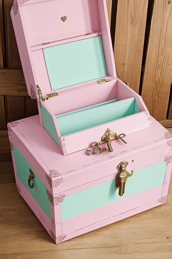 Imagine a little treasure chest with a whimsical twist. The chest itself can be a pastel pink with a mint green outline. The lock on the chest can be a sunshine yellow, with a small keyhole. You can incorporate your business name, "Crafty Treasure", above the chest in a playful font that uses all three colors from your palette.
This is just a suggestion, feel free to get creative and make the logo your own! You can use free online logo design tools to create a digital version of your logo.