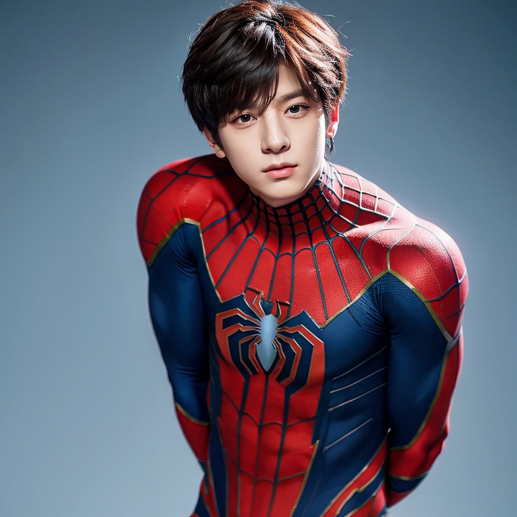 Jeon jungkook dressed as spiderman