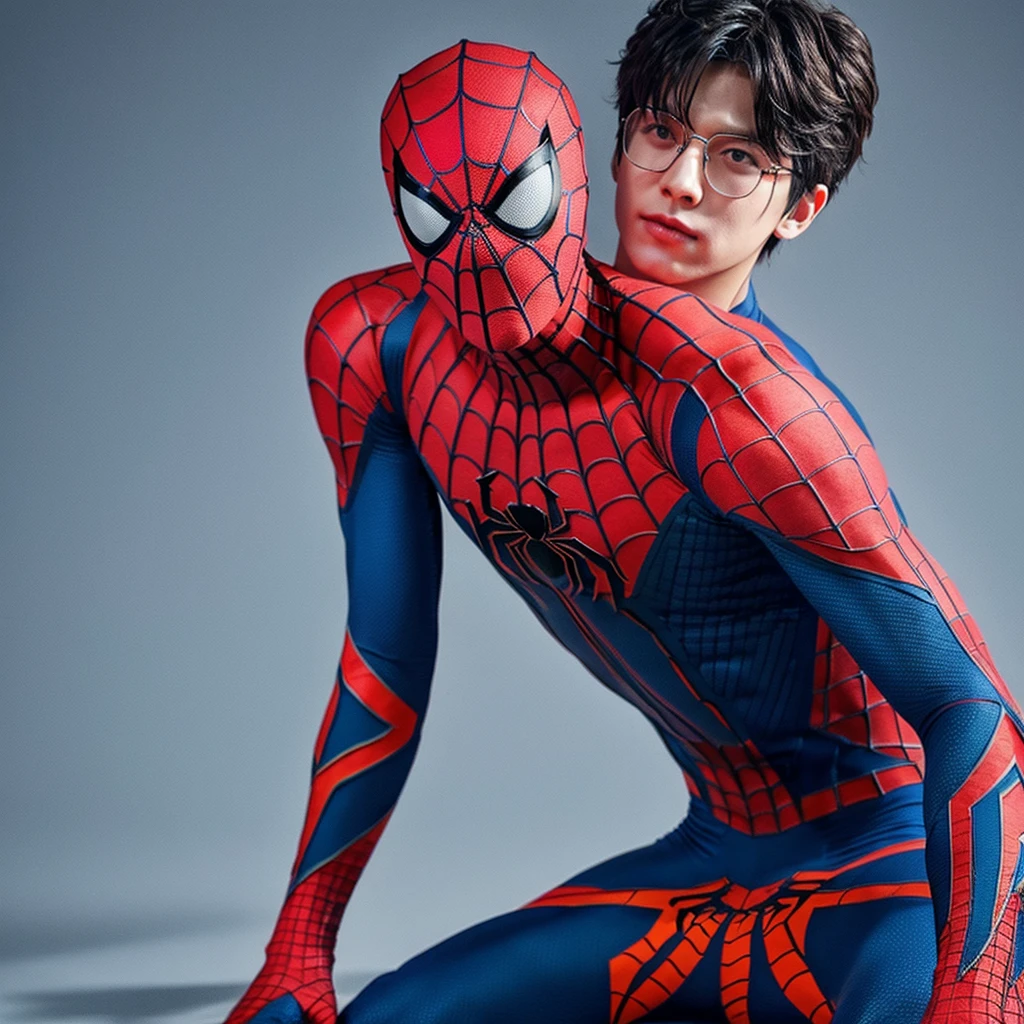 Jeon jungkook dressed as spiderman 