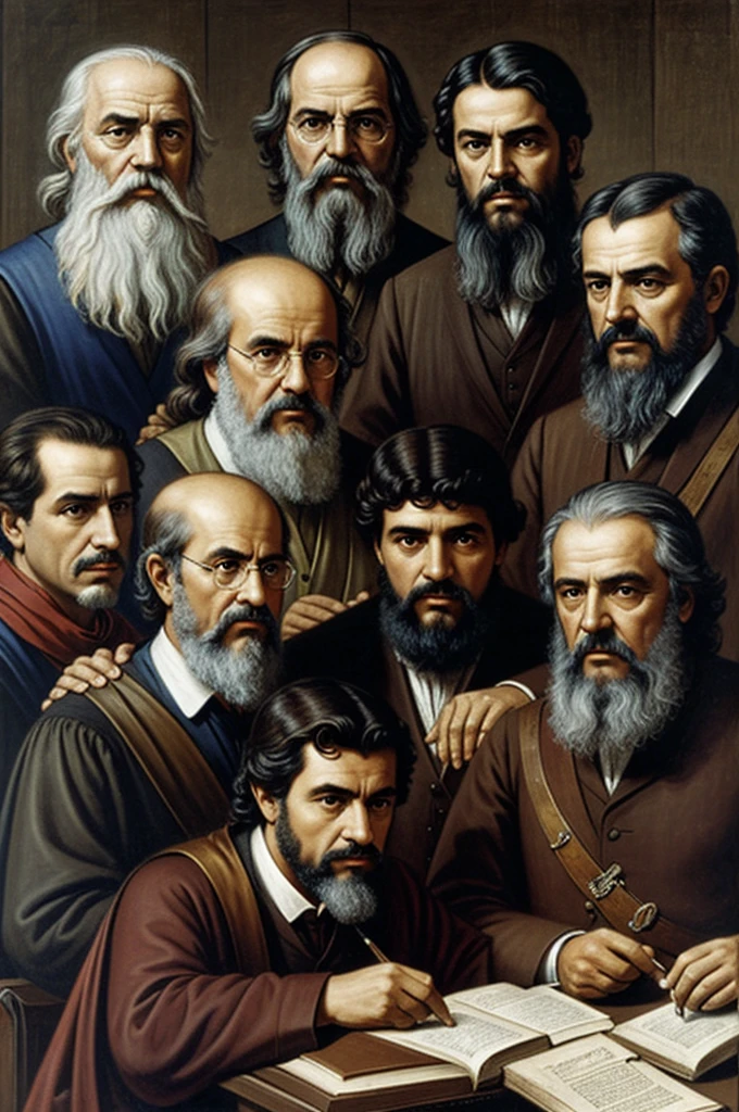 Create a lottery of the following authors: aristotle, Plato, socrates, San Agustin, St Thomas, Justo Sierra Mendez, Comenius, Juan Jacobo Rosseau, the zapatista movement, Augusto Comte, Antonio Gramsi, Gabriela Mistral, José Vasconcelos,  Jean Piaget, Montessori, Simon Rodriguez, PAULO FREIRE, descartes, Karl Marx, Jose Marti, Jose Mariategui, Ignacio Ramirez and Ignacio Manuel Altamirano. 