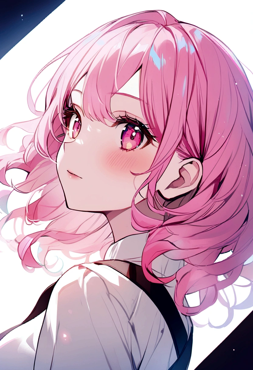 Sideways、Pink Hair、girl