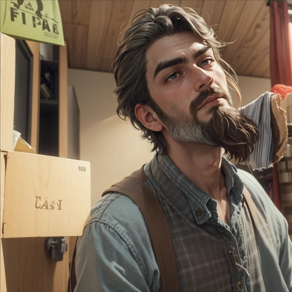 a man with beard