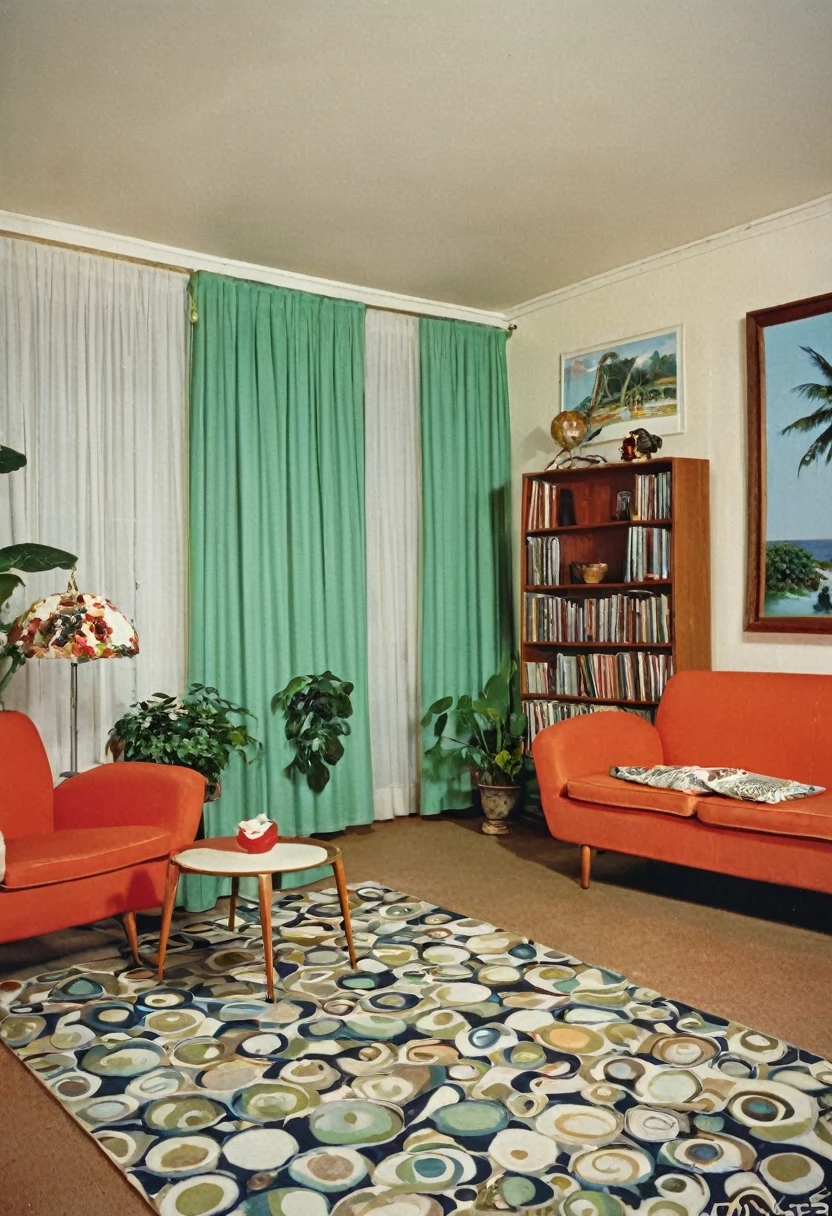 living room, 60s, panavision's photo,
