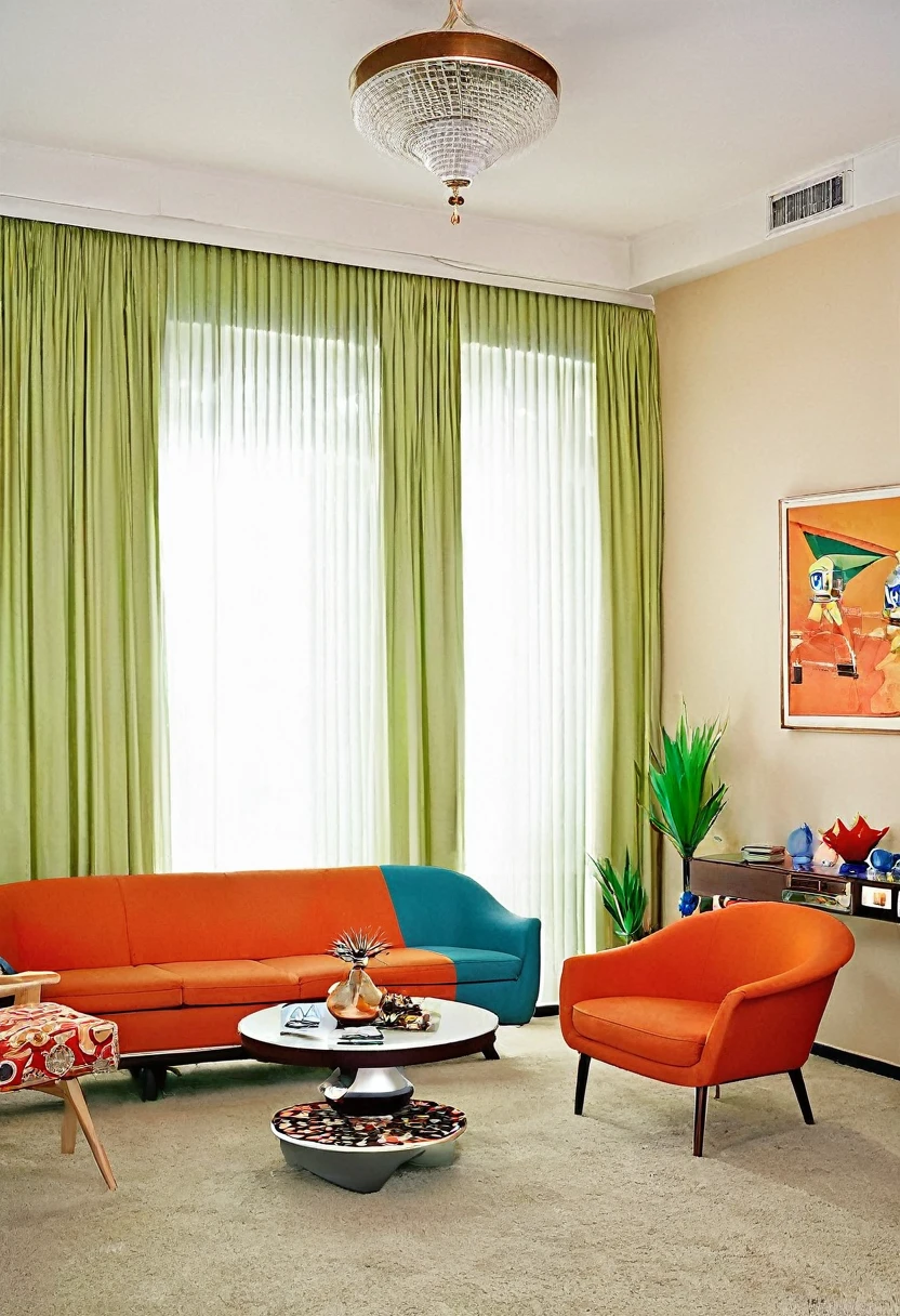 living room, 60s, panavision's photo,