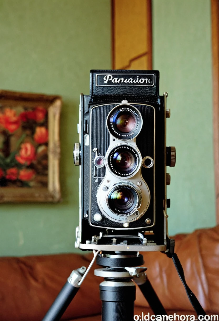 livingroom, 60s, panavision's photo, old camera, 