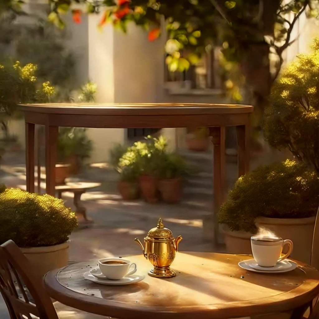 Morning ambiance
Peaceful ambiance
Table in front with a cup
Highly detailed VFX espresso
Sunny atmosphere
Quiet and serene ambiance
Realistic afternoon lighting
Beautiful scenery
Night ambiance
Peaceful atmosphere
Morning golden hour
Early morning mood
Relaxing environment
Calm and tranquil atmosphere,