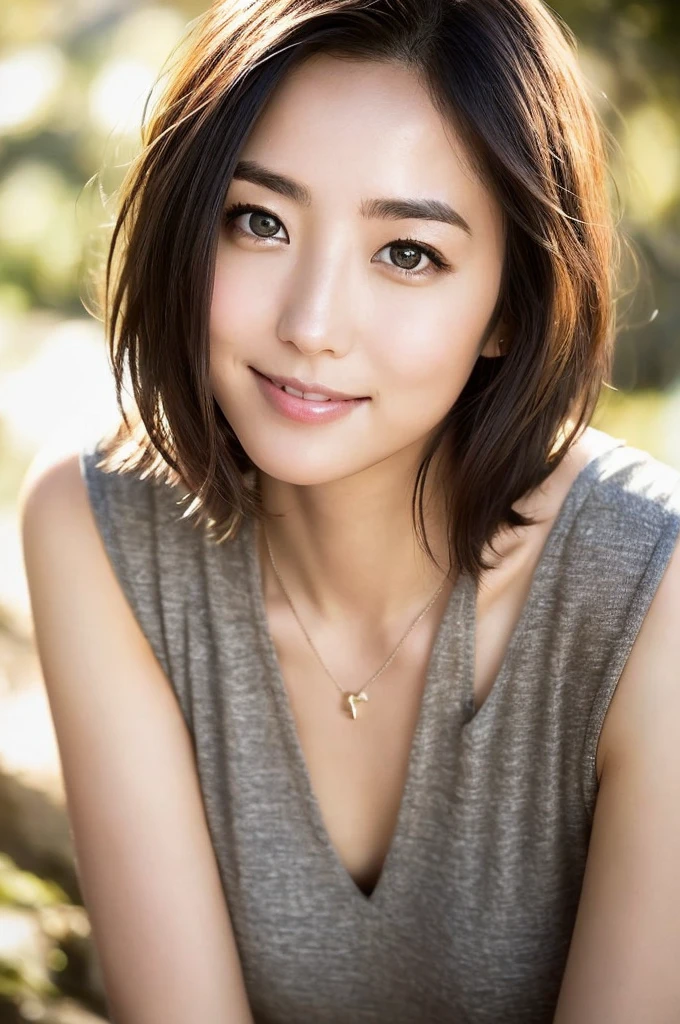 You are a professional photographer。future、Beautiful Eyes、 ((Highest quality)), Clear contours, Woman with beautiful face, (((One Girl,alone))), ((Beautiful Eyes)), Sex Appeal,Albedo and Specular Maps、Accurate simulation of lightweight material interactions、Light Smile、perfect body,Very Short Hair,Thighs,goddess