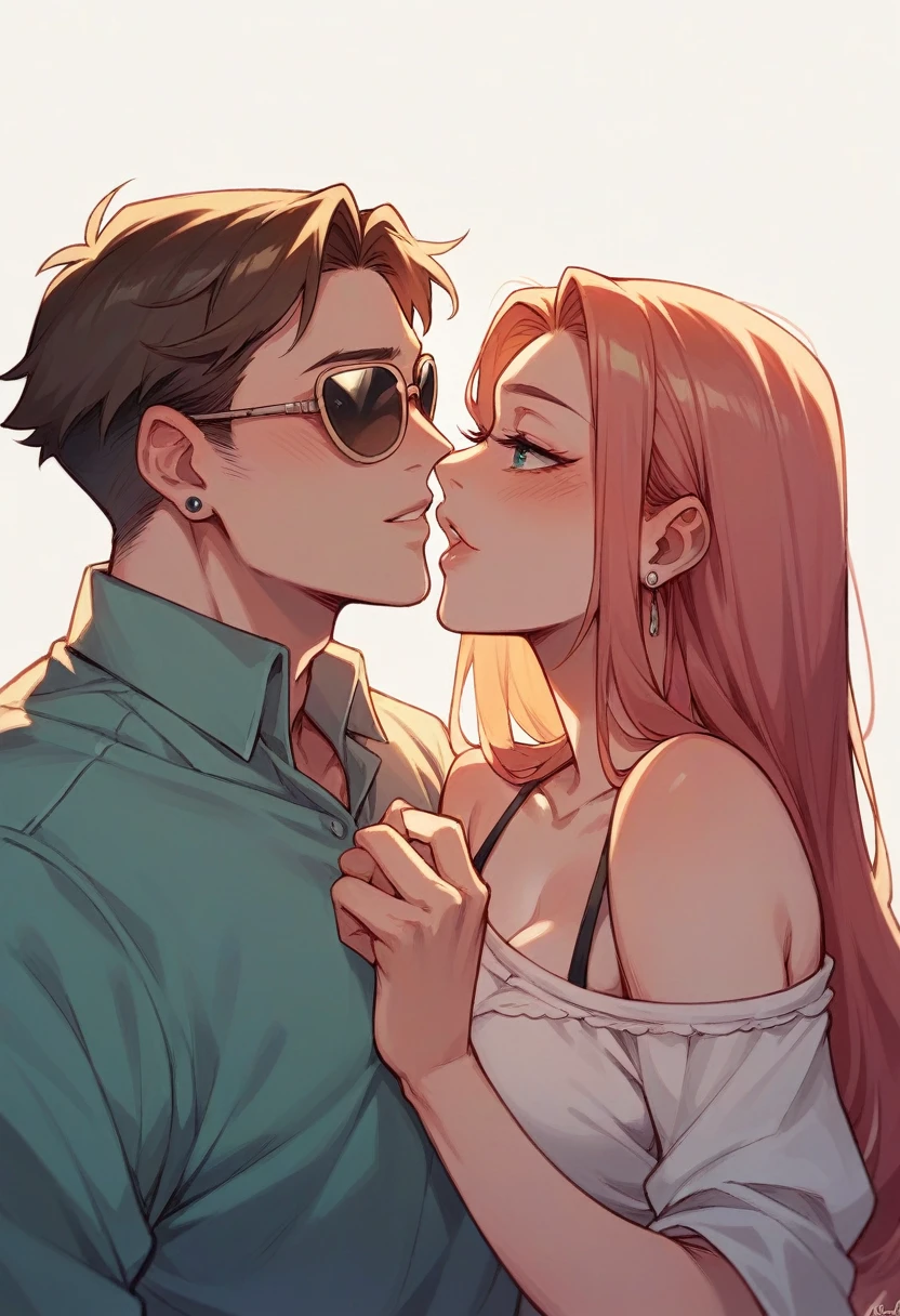 Couple wearing VOK sunglasses