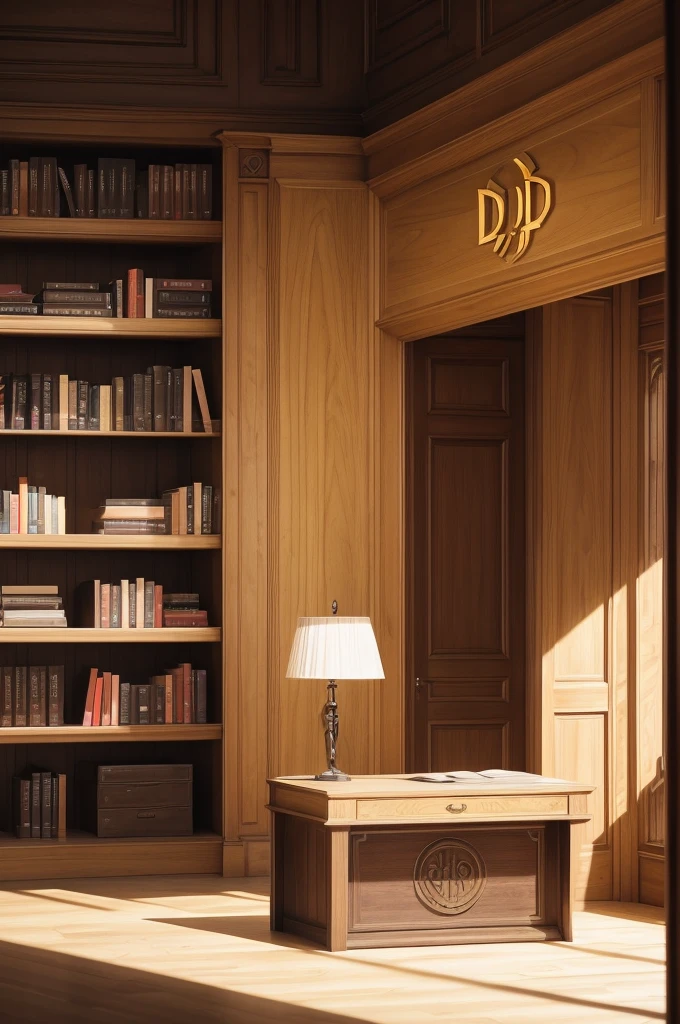 Create a written library logo " Dio's world "