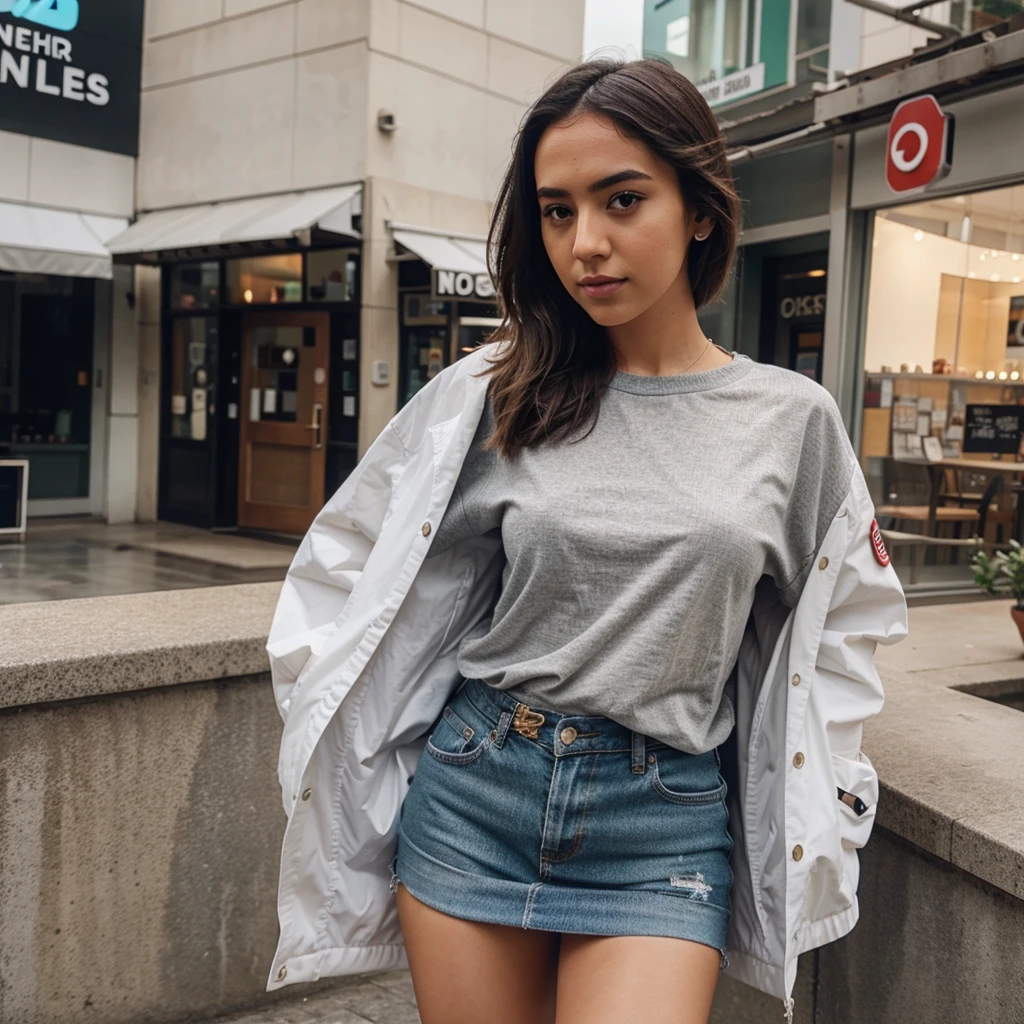 photorealistic instagram woman, dressed