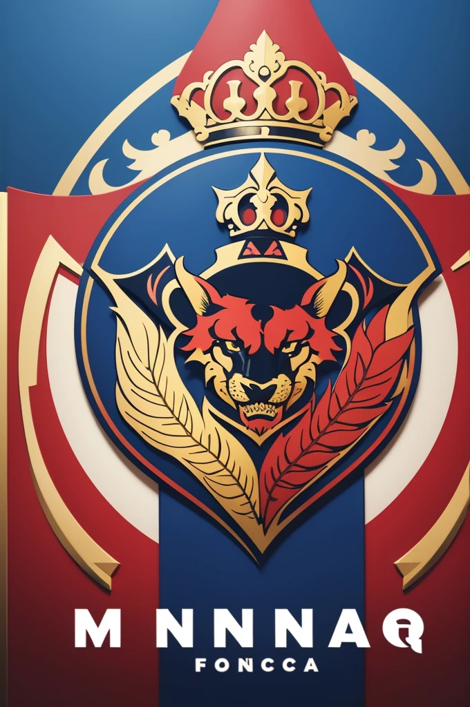 make a football logo with the name Monarca FC abbreviated ex:Flemish CRF