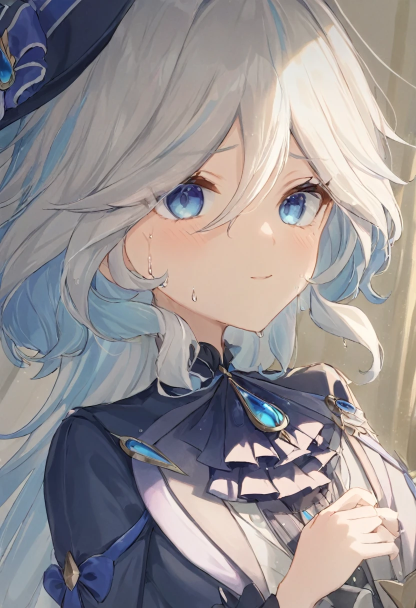 Super detailed,(Highest quality),((masterpiece)),(High resolution),original,Highly detailed 8k wallpaper,(Very delicate and beautiful),Highest_hand,anime, (\Funinna\),droplet-like pupils,White background