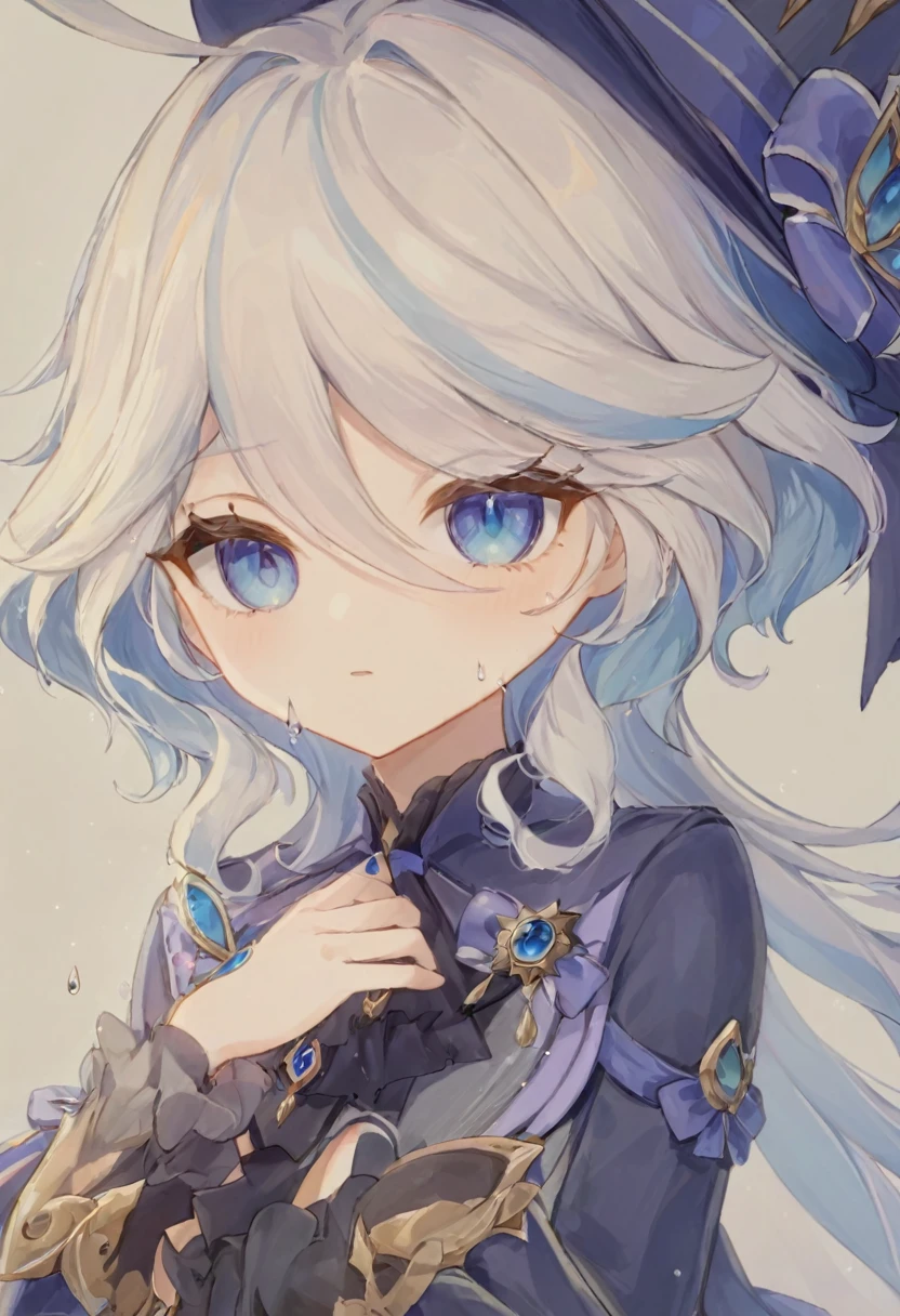 Super detailed,(Highest quality),((masterpiece)),(High resolution),original,Highly detailed 8k wallpaper,(Very delicate and beautiful),Highest_hand,anime, (\Funinna\),droplet-like pupils,White background