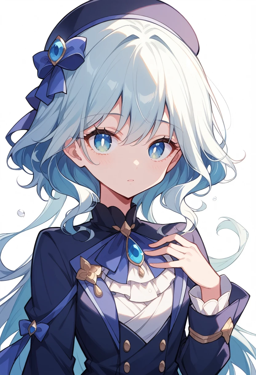 Super detailed,(Highest quality),((masterpiece)),(High resolution),original,Highly detailed 8k wallpaper,(非常に繊細でbeautiful),Highest_hand,anime,    (\Funinna\),droplet-like pupils,In the sea,In the seaに沈む,beautiful,Upper body only,White background