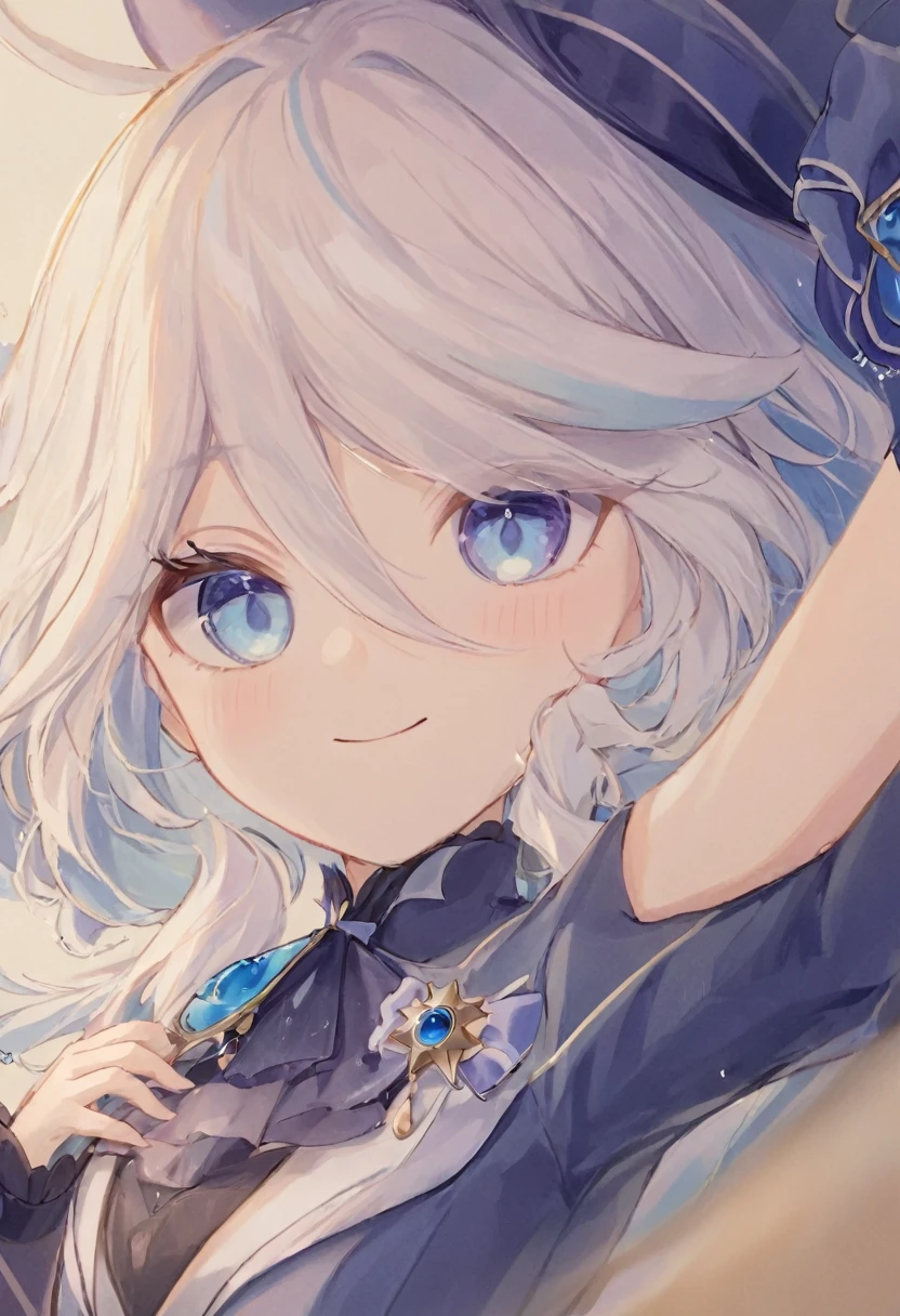 Super detailed,(Highest quality),((masterpiece)),(High resolution),original,Highly detailed 8k wallpaper,(非常に繊細でbeautiful),Highest_hand,anime, (\Funinna\),droplet-like pupils,White background,beautiful,smile