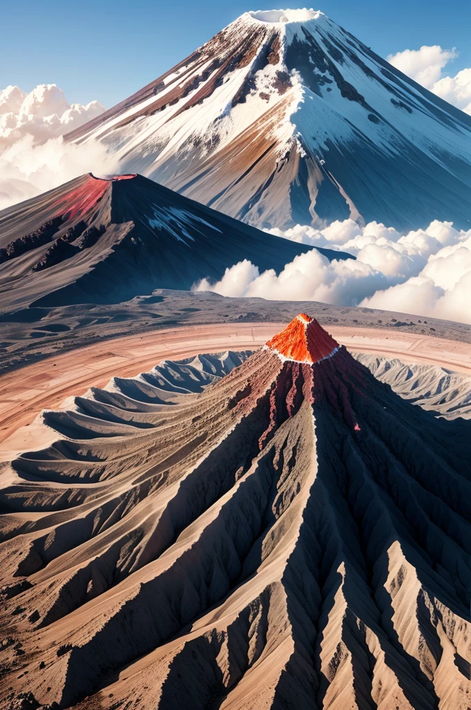 a volcano