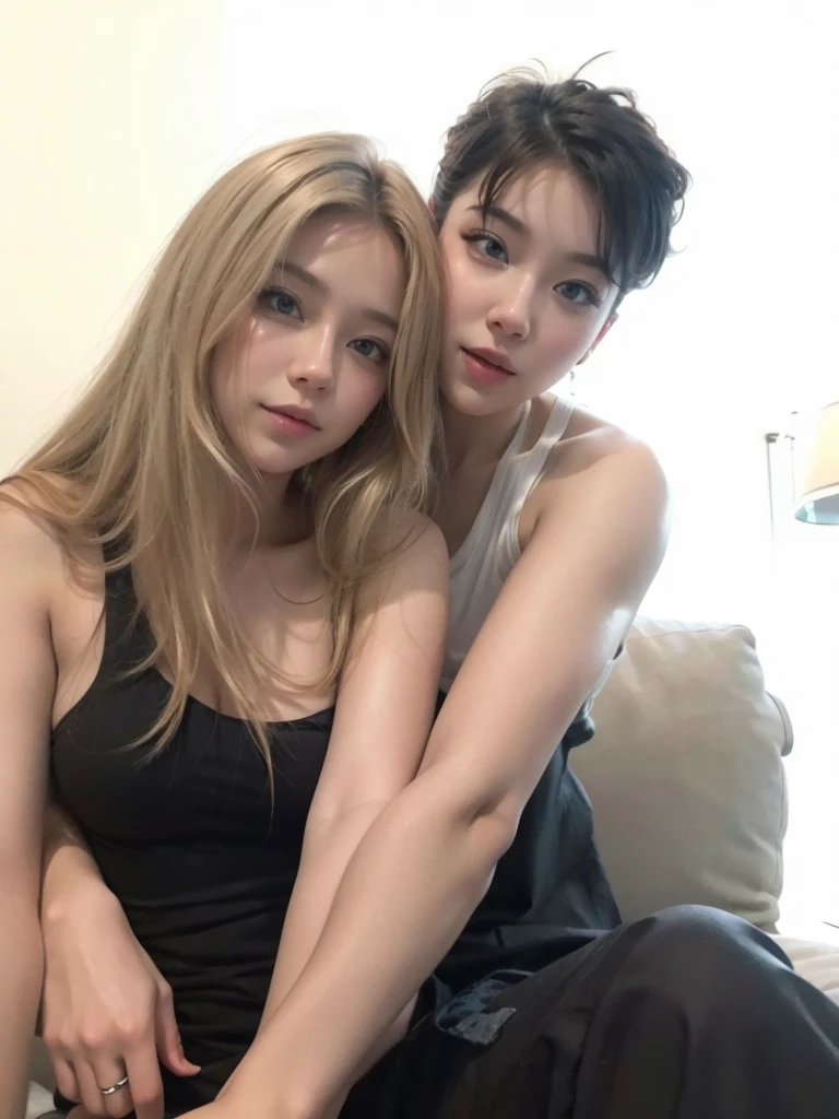 couple ia 4k full hd blonde girl
