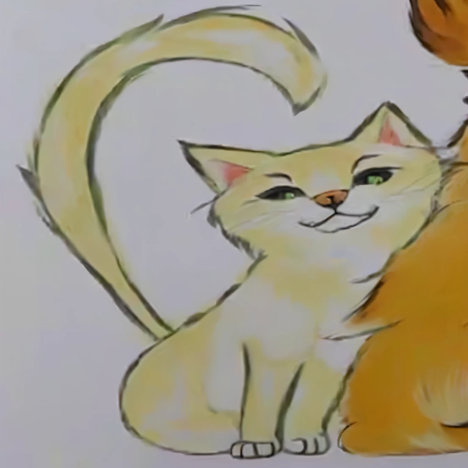 painting of a cat and a dog with a heart-shaped tail, furry art, furry art!!!, an gato anthropo, anime cat, furry artist, gato anthropo, professional furry drawing, fursona art, warrior cats fan art, pov furry art, gato anthropomórfico, Nothing, portrait of ((pernicious)), realistic anime cat