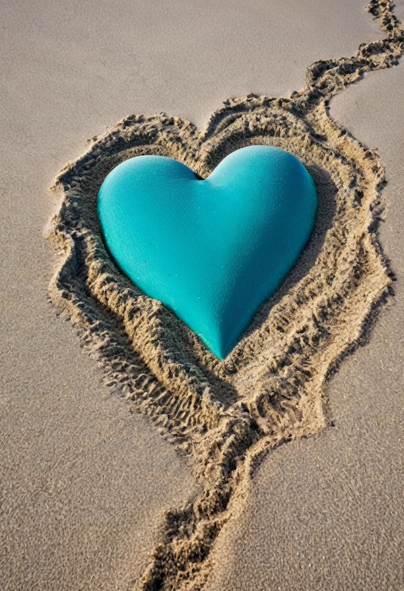 Yesterday was a day that I found an abandoned heart in the sand and I took it to my house, I cleaned it, I gave him love and gave him all my love and affection. After a while he left without saying goodbye., without a message, not even a kiss and for no reason. After a few days I went to that place again and saw it floating in the sea of oblivion, everything broken💔,Dirty and discolored, it lacked so much love. Now I go to that place every day, always looking and searching in the sand for a heart that values everything I am going to do for it./ she.