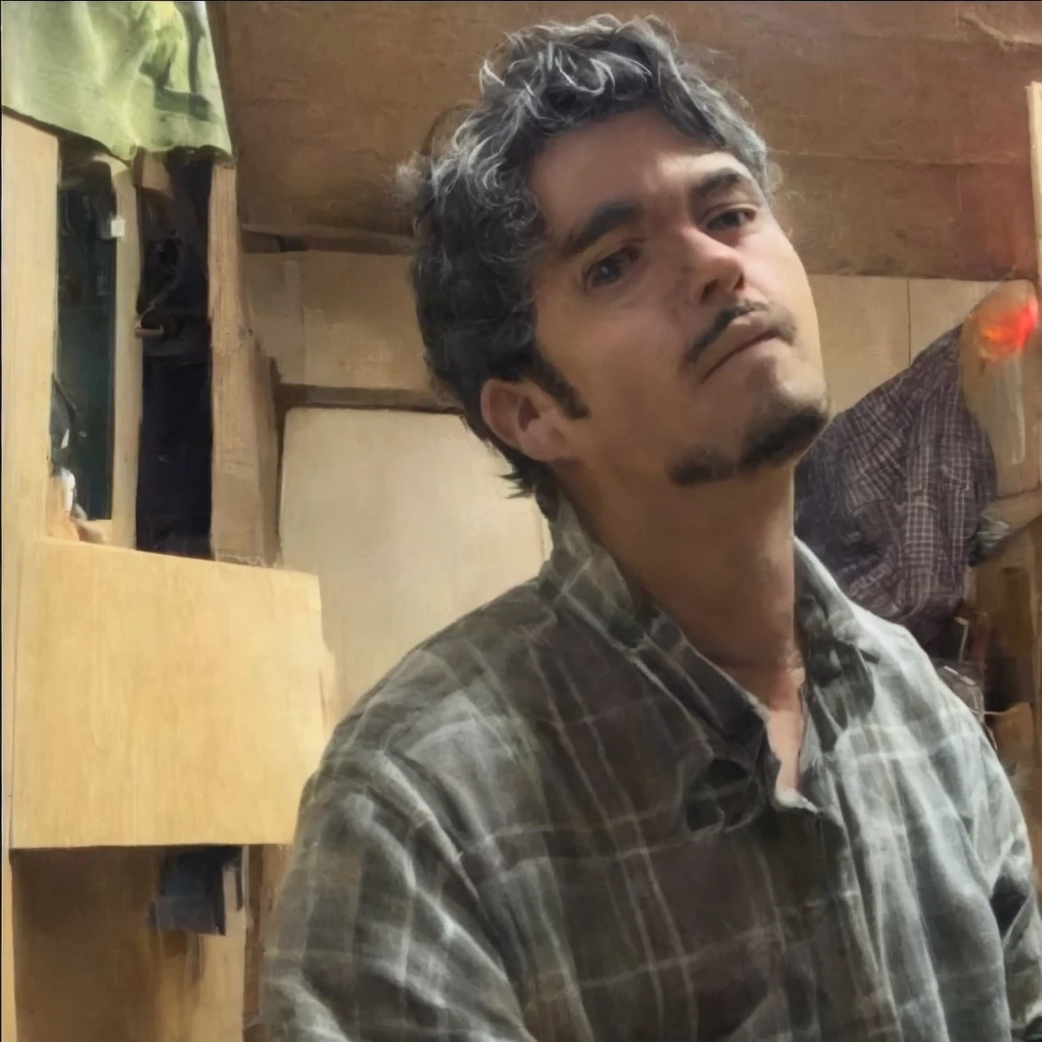 a man looking to the camera