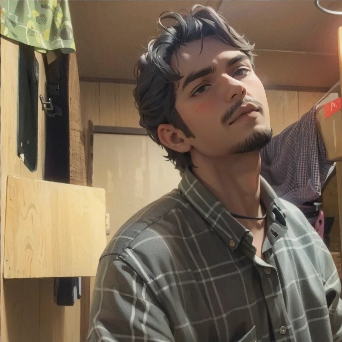 a man looking to the camera