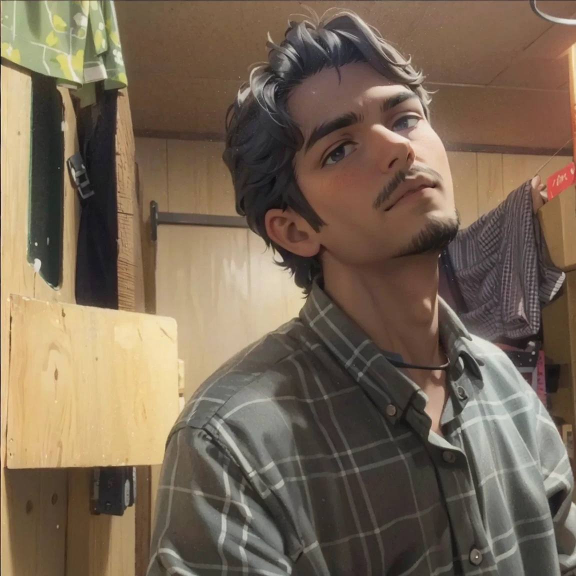 a man looking to the camera