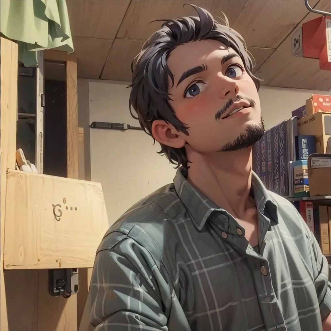 a man looking to the camera