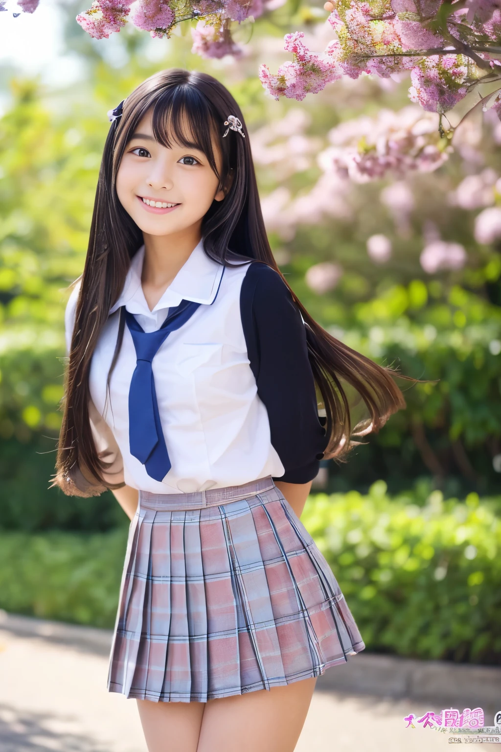 (((masterpiece))),  (Beautiful Japanese Girl, Classmate, Landscape and innocence，cute) ，Ultra-high resolution, Realistic, Ultra-detailed, 8K,Highest quality, Very detailed, Detailed Background,Slender,とてもBeautiful Japanese Girl, Detailed face:1.3), Full-body display，(Short ponytail，Black Hair :1.4), (Baby Face，cute系,Adorable 12 year old girl), (Perfect body:1.1),  (school uniform，mini skirt、Sweating、Small white panties), The best smile,非常にDetailed face、Beautiful thighs，Detailed lips、Detailed eyes、 gravure idol，Clear Skin，Crouching，Girl&#39;s Room
