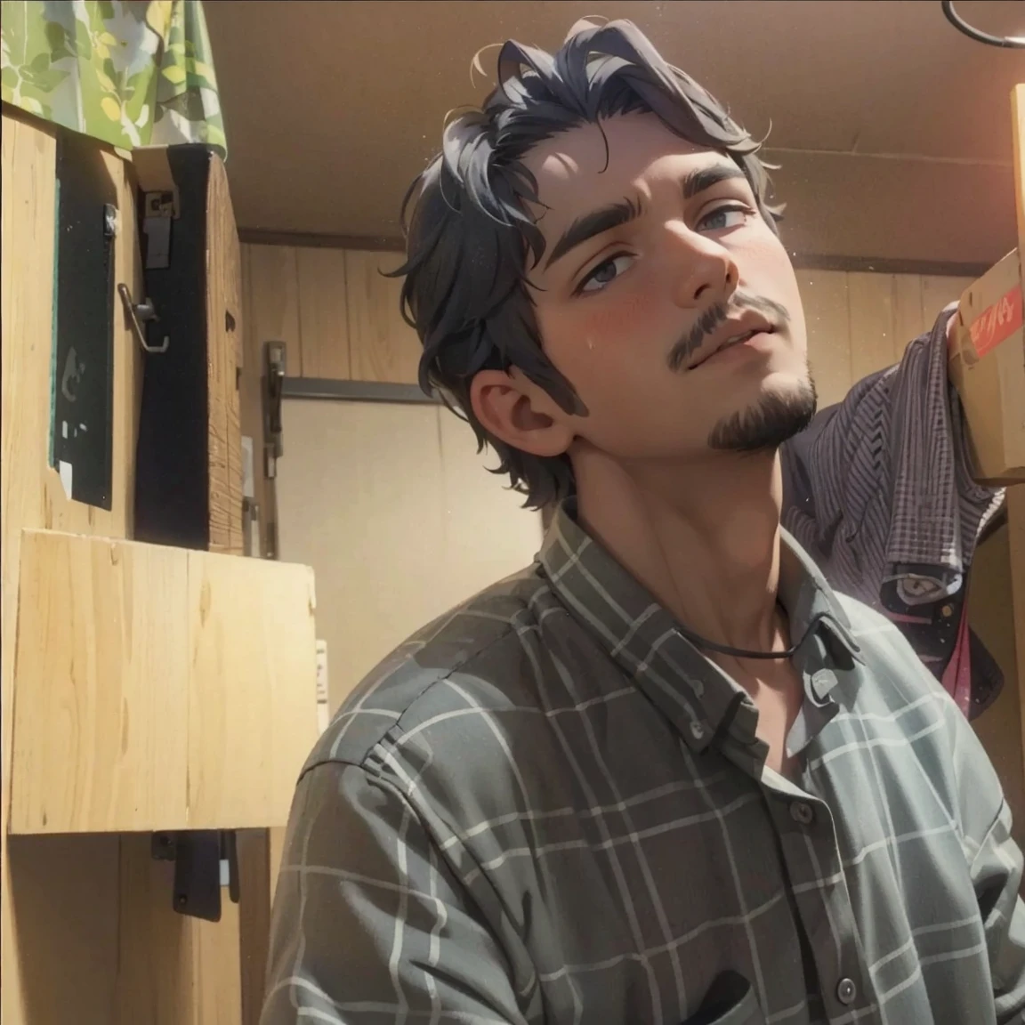 a man looking to the camera