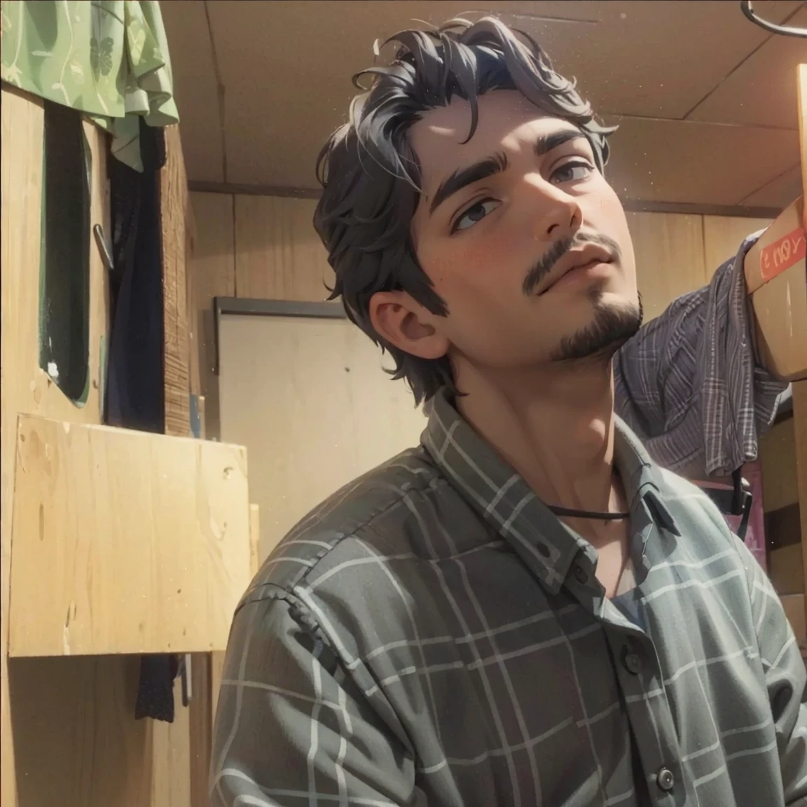 a man looking to the camera