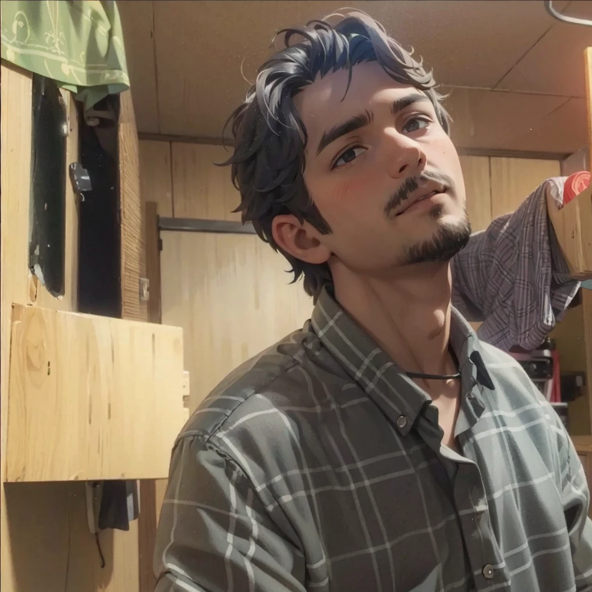 a man looking to the camera