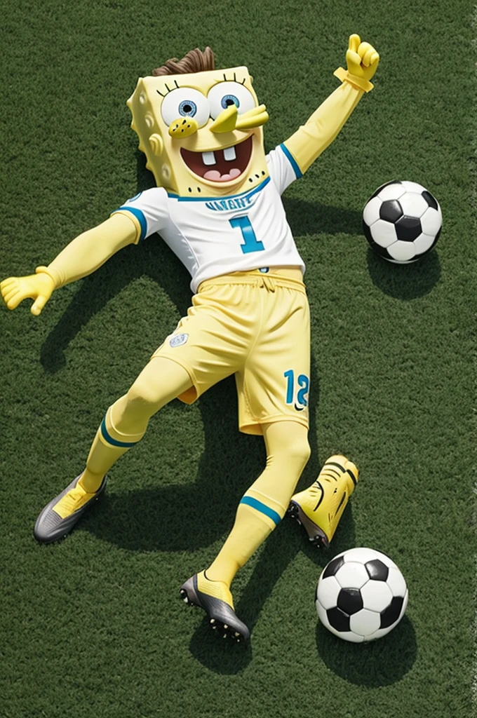 SpongeBob as a soccer player