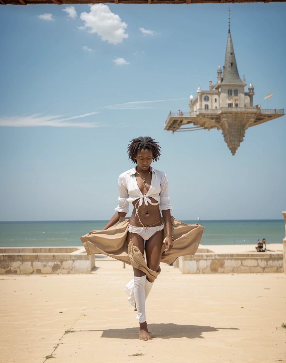 Levitating boy, castillo frances, lucid dream, African Queen