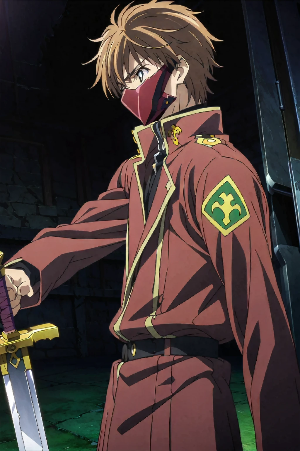 (Ultra-detailed illustrations:1.2),Anime image of a man holding a sword in his hand, Key Visual, okita sougo, Unlimited Blade Works, Key Art, Key Art anime sharp focus, Key Anime Art, Official Art, Anime Fencer, Official anime stills, sougo okita, anime Key Visual”, makoto kano, hijikata toushirou of gintama