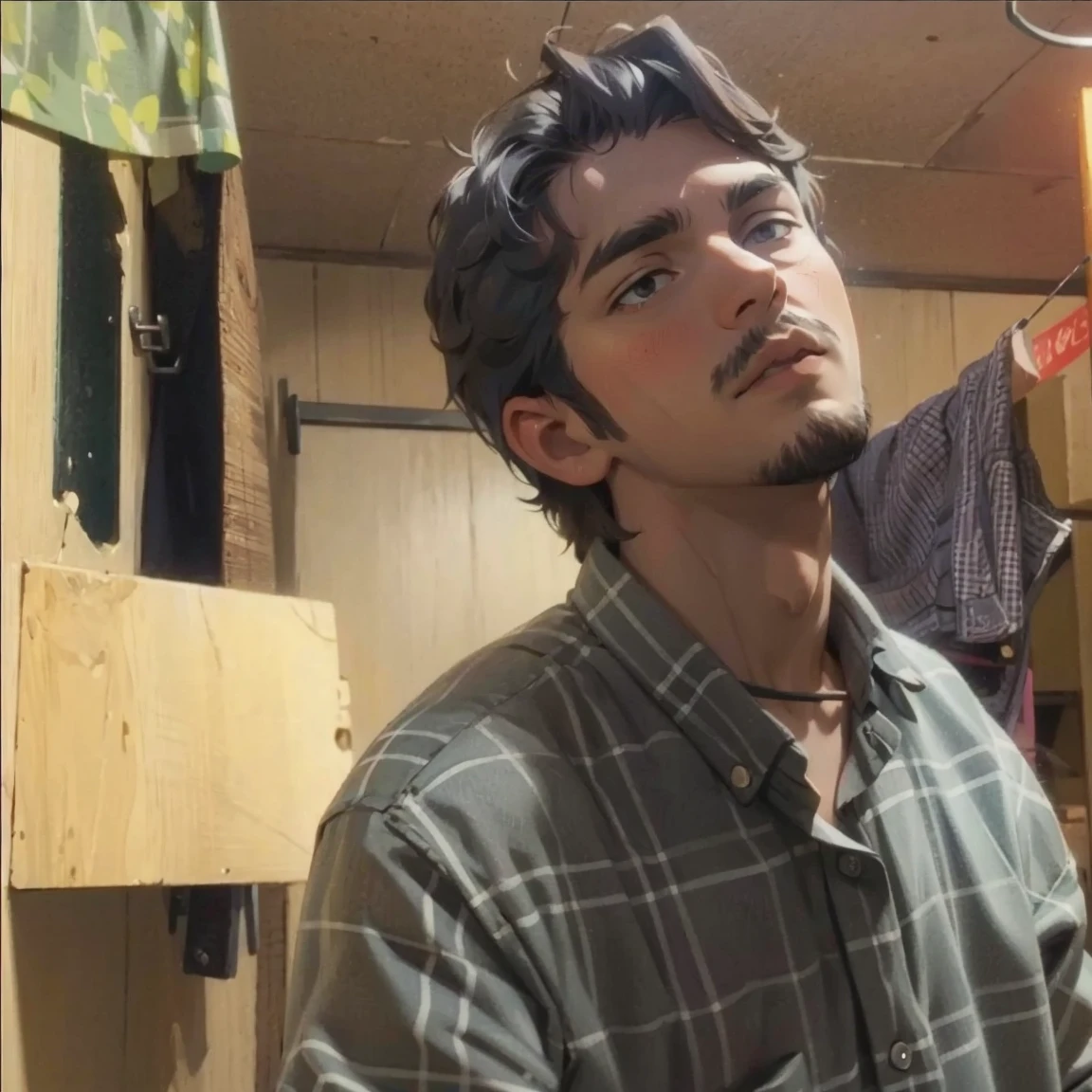 a man looking to the camera