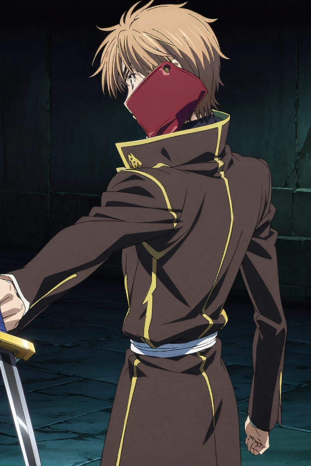 (Ultra-detailed illustrations:1.2),Anime image of a man holding a sword in his hand, Key Visual, okita sougo, Unlimited Blade Works, Key Art, Key Art anime sharp focus, Key Anime Art, Official Art, Anime Fencer, Official anime stills, sougo okita, anime Key Visual”, makoto kano, hijikata toushirou of gintama