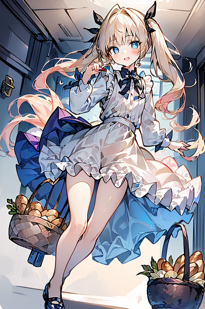 (perky chest:1.2), (pointed chest:1.2),(((Black Tunic:1.3))),(((cakes and bread in the basket),Cute and beautiful girl,Cute round face,Cute smile,with blush cheeks,Red Lip,a girl , nsfw:1.2, beautiful body:1.3), shinny skin, BREAK, ((alice in the wonderland:1.3, cute, kawaii, lovely, funny, a girl falling down from sky:1.3, girl flying in sky:1.4, girl floating in air:1.5, rolling upskirt by wind:1.6, (with sparkling eyes and a contagious smile),open mouth, Looking at Viewer, surprised, putting hands on crotch over the skirts:1.5)), BREAK, ((floating things as follows:1.3, PlayingCards, Trump, tea cup, tea pot, tea spoons, pocket watch:1.3, lip sticks, candies:1.2, cookies, jam bottles, classical door_keys)), ((long purply_Blue dress :1.5, wearing long flaired skirt:1.3, the skirt is blowing:1.3, cute pink Apron, black stockingedium long platinum-blonde hair:1.2, twin tail hair:1.6, tied hair with a large ribbon), (Blue eyes, bright pupils with highlights, detailed eyes), (lying down on your back:0.7, spreading legs with rising up straight:0.7), sexy posture, fantastic colorful art, (fantasy art:1.2, wondered images), ((correct anatomy:1.5, perfect anatomy:1.3, correct hand, small foot:1.2)),
